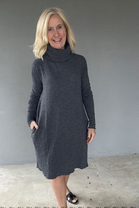 7501 By basics kort kjole med lommer