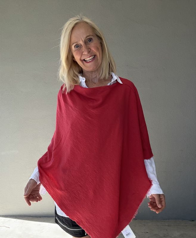 1001 Poncho i merinoull 