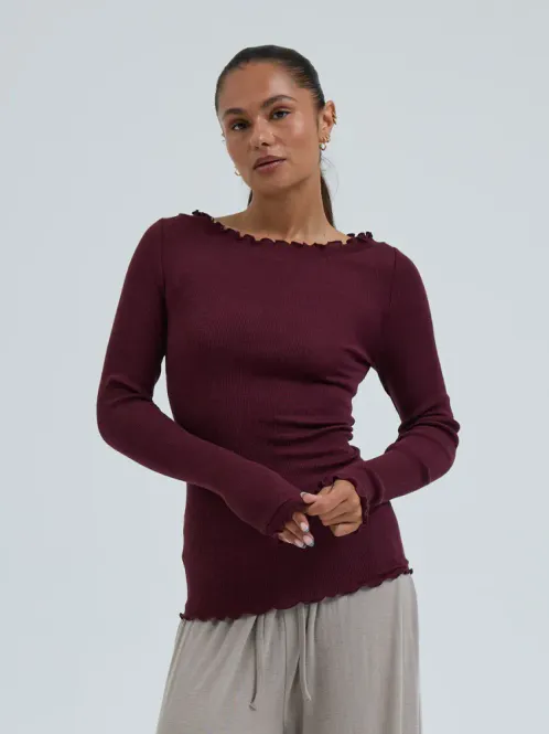 Hovedbilde Seamless basic Woody Boat Neck
