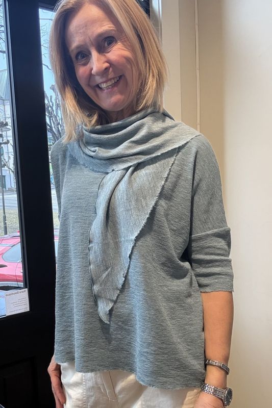 By basics merinoull trekantsjak i mellomstørrelsen 1055