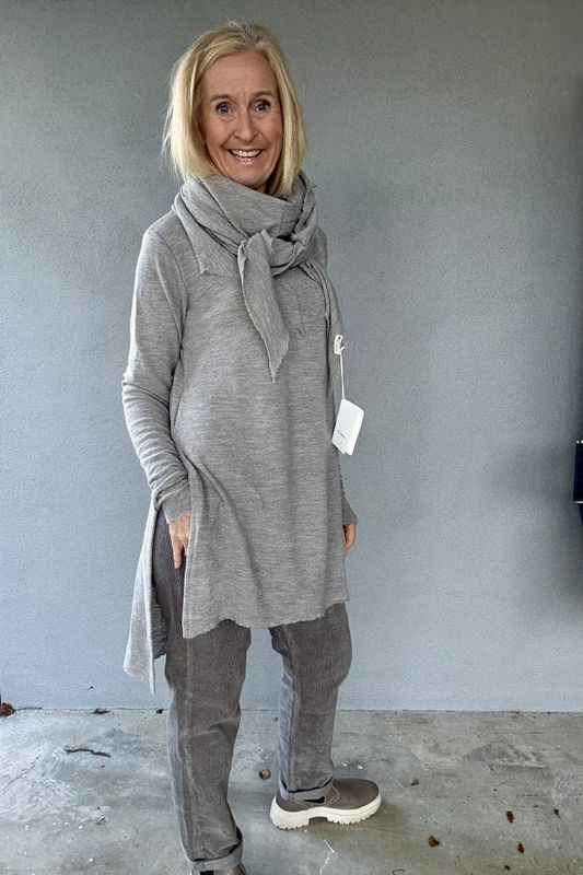 6040 By basics merinoull med splitt